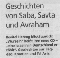 Artikelüberschrift - Geschichten von Saba, Savta und Avraham