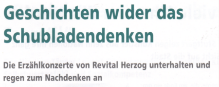 Überschrift Artikel: Geschichten wider das Schubladendenken